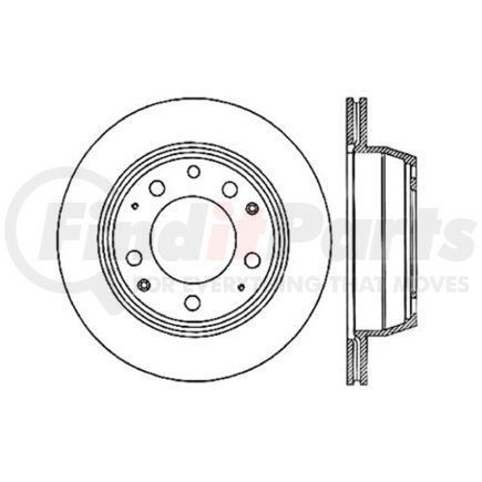 Centric 121.37022 Disc Brake Rotor C-Tek Standard Disc Brake Rotor - 11.77 in. Outside Diameter
