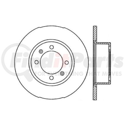 121.38002 by CENTRIC - C-Tek Standard Brake Rotor