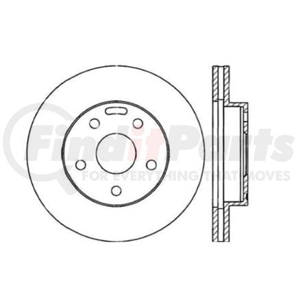 Centric 120.44074 Disc Brake Rotor Premium Brake Rotor