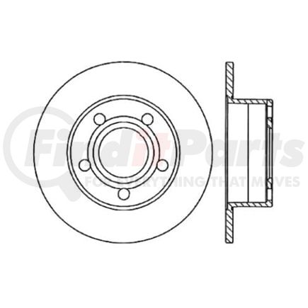 Centric 120.33038 Disc Brake Rotor Centric Premium High Carbon Alloy Brake Rotor