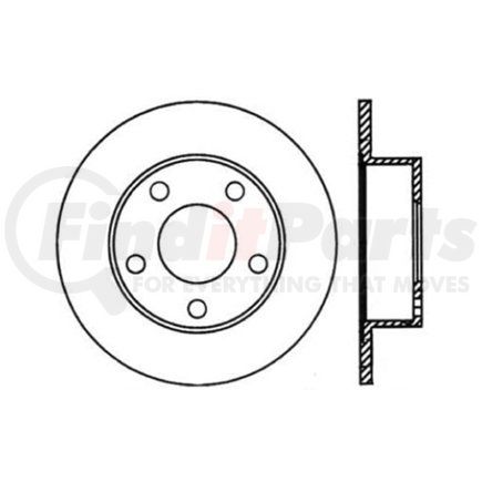 Centric 125.33058 Disc Brake Rotor Centric Premium High Carbon Alloy Brake Rotor