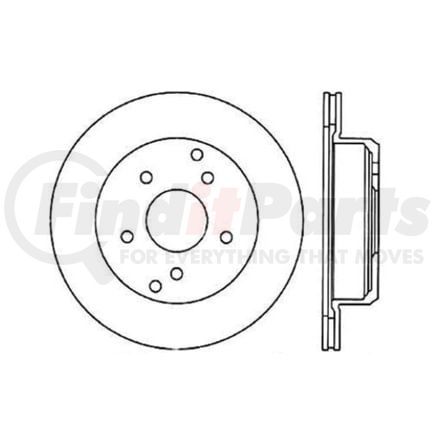 Centric 120.62021 Disc Brake Rotor Premium Brake Rotor