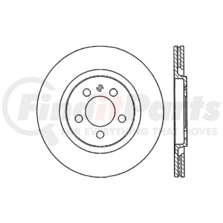 120.33034 by CENTRIC - Premium Brake Rotor