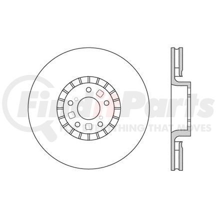 120.44137 by CENTRIC - Premium Brake Rotor