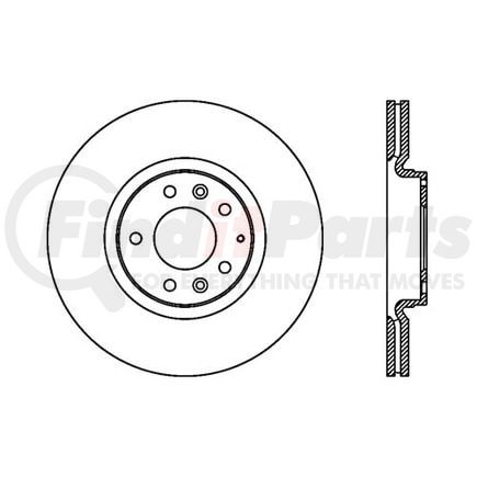 120.45073 by CENTRIC - Premium Brake Rotor