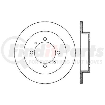 Centric 120.39028 Disc Brake Rotor Centric Premium High Carbon Alloy Brake Rotor