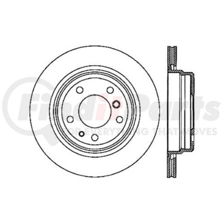 Centric 120.34034 Disc Brake Rotor Premium Brake Rotor