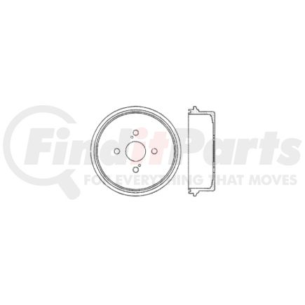 Centric 122.44015 Brake Drum Premium Brake Drum