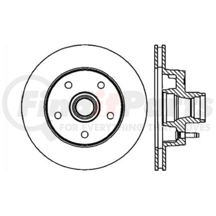 120.65034 by CENTRIC - Premium Brake Rotor