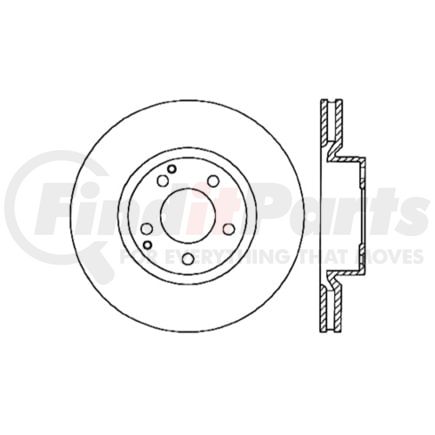 Centric 121.35086 Disc Brake Rotor Std Brake Rotor