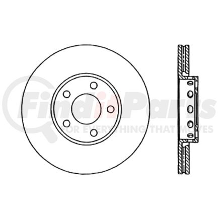 120.33072 by CENTRIC - Premium Brake Rotor