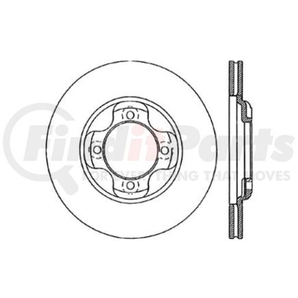 Centric 120.45018 Disc Brake Rotor Premium Brake Rotor