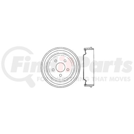 Centric 122.63031 Brake Drum Prm Brake Drum