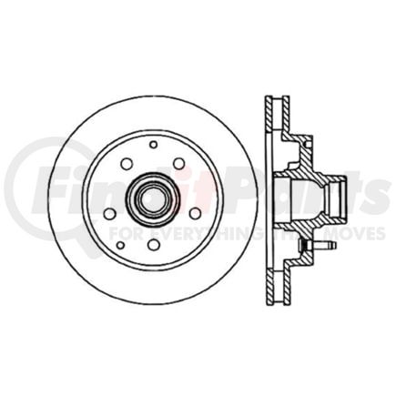 125.66025 by CENTRIC - Centric Premium High Carbon Alloy Brake Rotor
