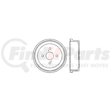 Centric 122.44018 Brake Drum Premium Brake Drum