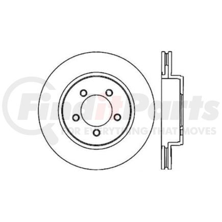 125.65091 by CENTRIC - Premium High-Carbon Rotor