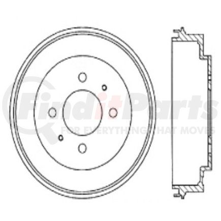 123.46015 by CENTRIC - Standard Brake Drum