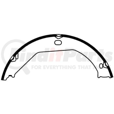 111.0807 by CENTRIC - Centric Premium Parking Brake Shoes