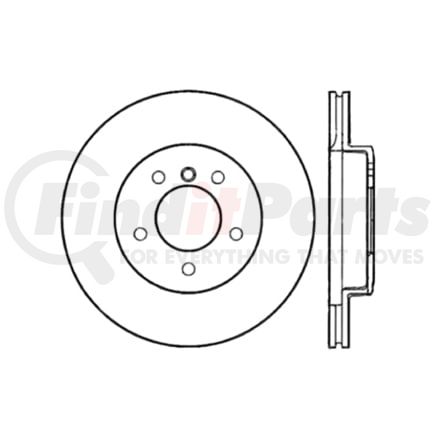 120.34048 by CENTRIC - Premium Brake Rotor