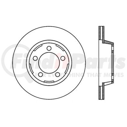 120.61053 by CENTRIC - Premium Brake Rotor