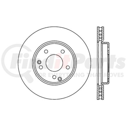 120.35057 by CENTRIC - Centric Premium High Carbon Alloy Brake Rotor