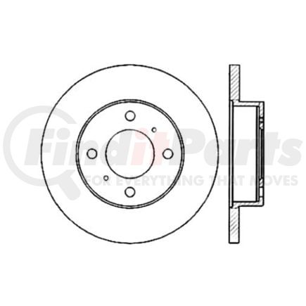 120.46044 by CENTRIC - Premium Brake Rotor
