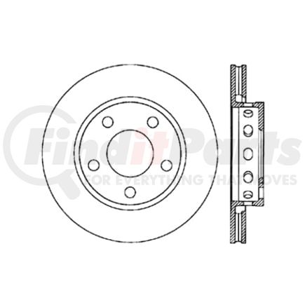 120.33067 by CENTRIC - Premium Brake Rotor