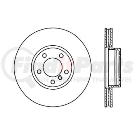 120.33080 by CENTRIC - Premium Brake Rotor