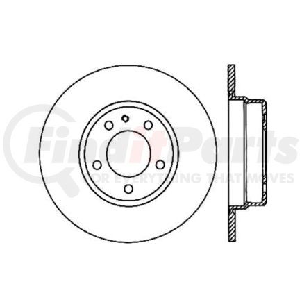 120.34022 by CENTRIC - Premium Brake Rotor
