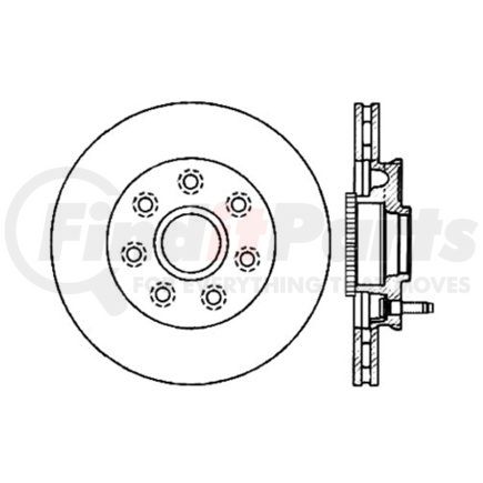 120.65099 by CENTRIC - Premium Brake Rotor