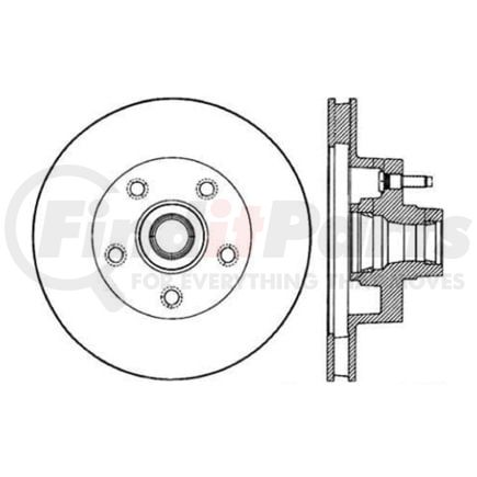 120.61007 by CENTRIC - Premium Brake Rotor