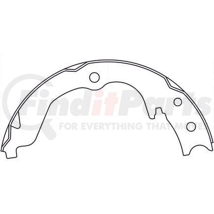 111.0887 by CENTRIC - Premium Parking Brake Shoes