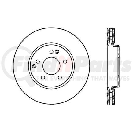 120.35058 by CENTRIC - Centric Premium High Carbon Alloy Brake Rotor