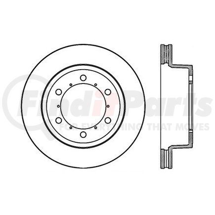 120.82001 by CENTRIC - Centric Premium Brake Rotor