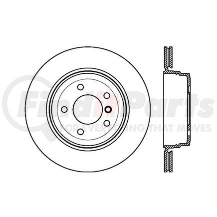 120.34086 by CENTRIC - Premium Brake Rotor