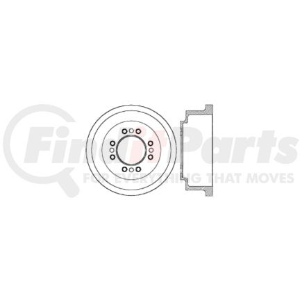 Centric 122.65035 Brake Drum Prm Brake Drum