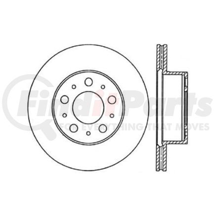Centric 120.39013 Disc Brake Rotor Premium Brake Rotor