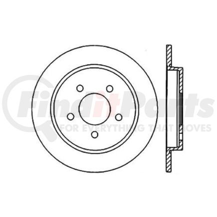 Centric 120.61068 Disc Brake Rotor Premium Brake Rotor