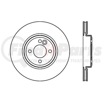 120.34092 by CENTRIC - Premium Brake Rotor
