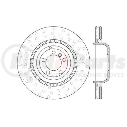 125.35105 by CENTRIC - Centric Premium High Carbon Alloy Brake Rotor