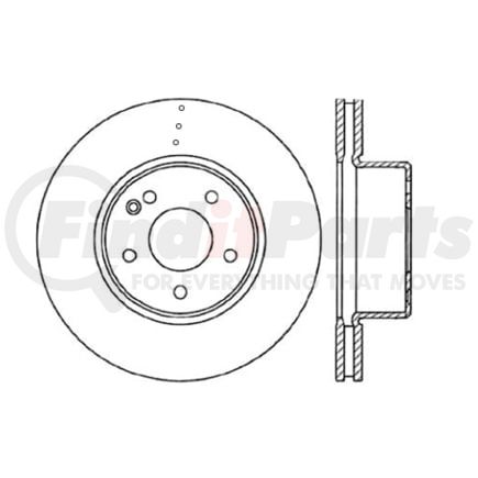 120.35064 by CENTRIC - Premium Brake Rotor