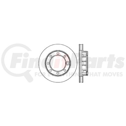120.68001 by CENTRIC - Premium Brake Rotor