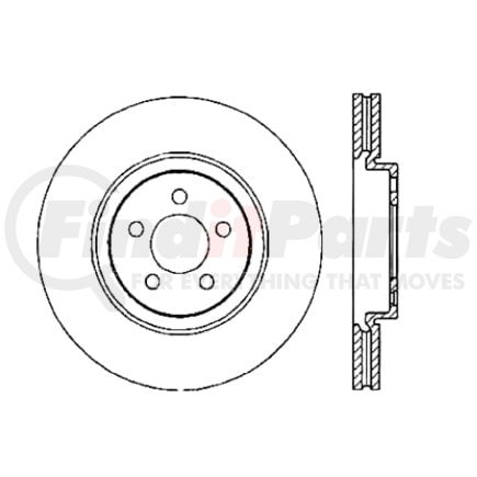 120.39038 by CENTRIC - Premium Brake Rotor