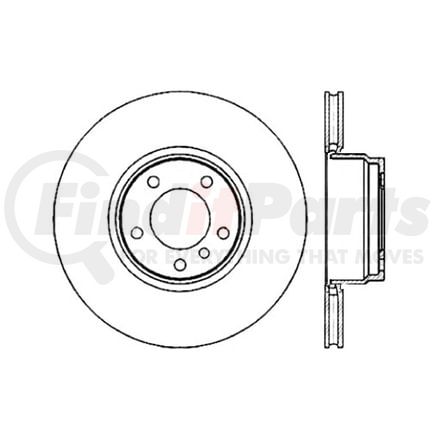 120.34095 by CENTRIC - Premium Brake Rotor