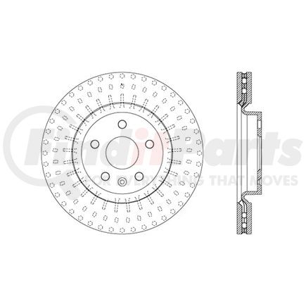 120.38024 by CENTRIC - Premium Brake Rotor