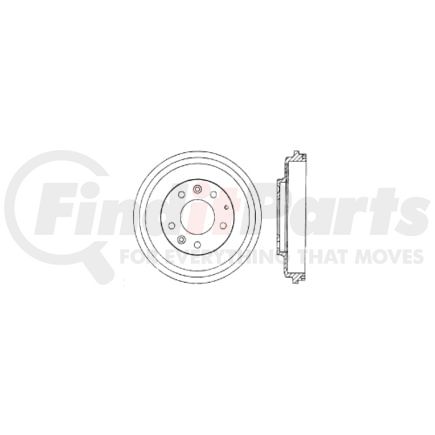 Centric 122.45019 Brake Drum Prm Brake Drum