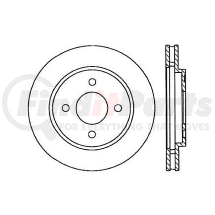 Centric 120.63015 Disc Brake Rotor Premium Brake Rotor