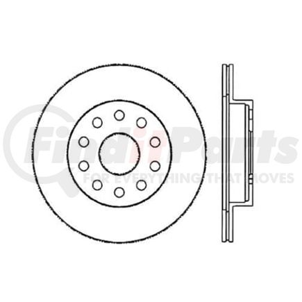 Centric 120.44096 Disc Brake Rotor Premium Brake Rotor