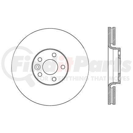 120.39046 by CENTRIC - Premium Brake Rotor