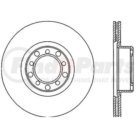 120.35006 by CENTRIC - Premium Brake Rotor